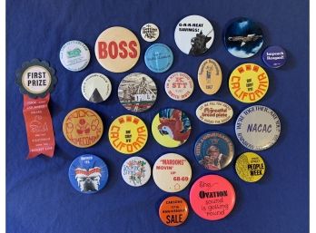 Lot Of 25 Vintage Pins