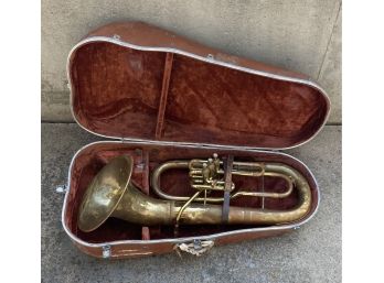 Vintage Tuba In Hard Case
