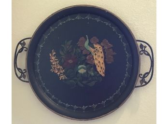 Hand Painted Metal Tray Art