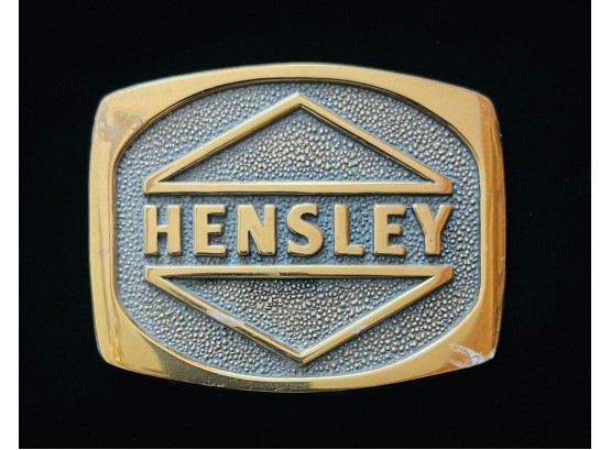 Hensley Solid Brass BTS Belt Buckle