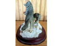 Cadona Collection- Two Wolves Walking Statue