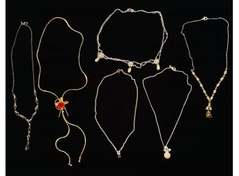 6 Costume Jewelry Necklaces