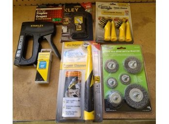 Misc Lot Of Tools Including A Staple Gun & More