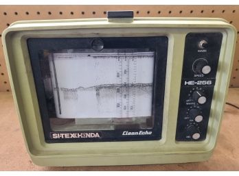 Vintage Nautical Marine Collectible SI-TEXHONDA HE-256B Depth And Fish Finder