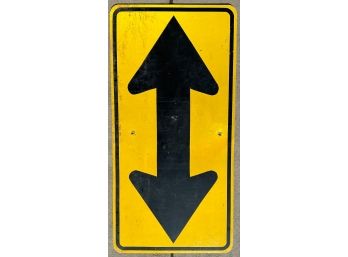 Regulatory Double Arrow Sign