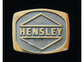 Hensley Solid Brass BTS Belt Buckle
