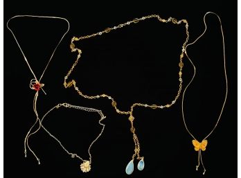 4 Costume Jewelry Necklaces