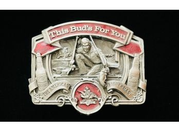 Vintage Anheuser-Busch American Fisherman Belt Buckle