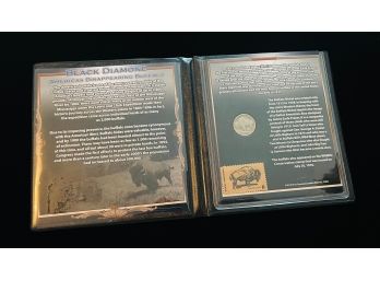Black Diamond Americas Disappearing Buffalo First Commemorative Mint Buffalo Nickel Booklet