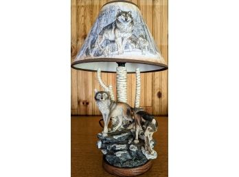 'Spirits Of The Forest' Wolf Lamp