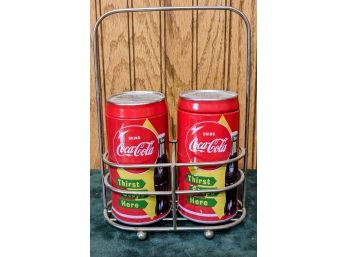Vintage Pop Art Style Coca Cola Salt & Pepper Shakers