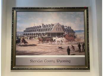Framed Print Of Sheridan County Wyoming