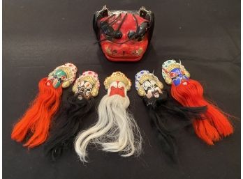 Lot Of 6 Kabuki Masks