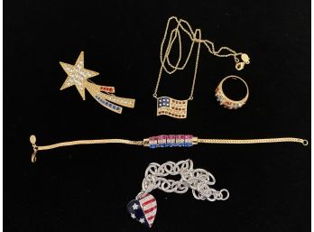 Red, White And Blue Custom Jewelry Grouping