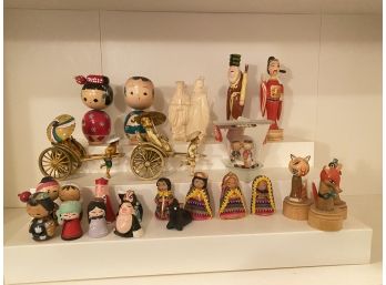 Lot Of 25 Japanese And Southwestern Dolls
