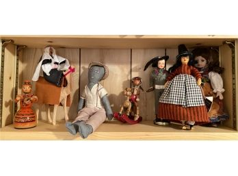 Lot Of 7 Assorted Dolls