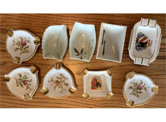 9 Miniature China Plates