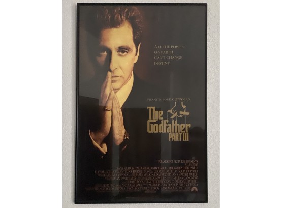 The Godfather Part III Move Poster 'all The Power On Earth Cant Change Destiny'