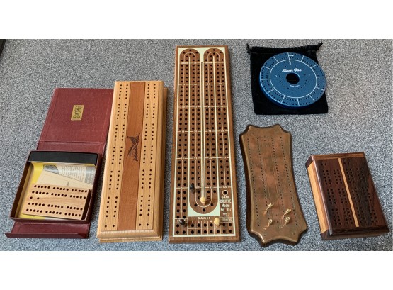 Lot Of Cribbage Boards