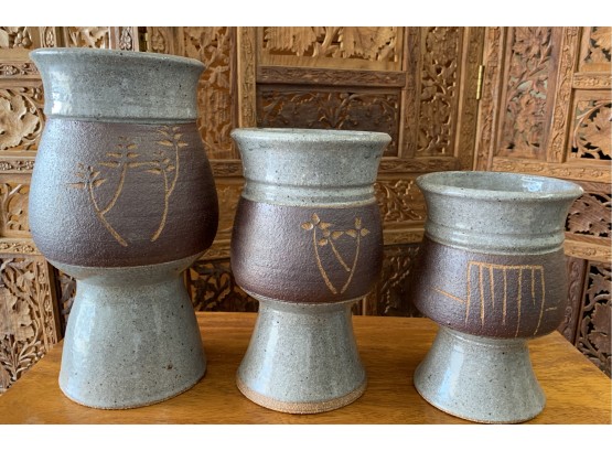 3 Ceramic Planters