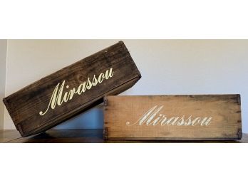 Vintage Mirassou Wine Crates