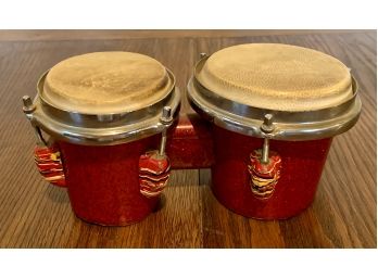 Small Red Bongo Drums