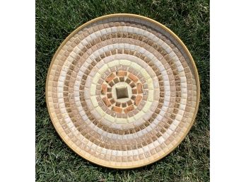 Round Mosaic Tray