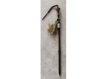 African Wood Carved Cane