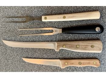 Lot Of 4 Knives Incl. Chicago Cutlery