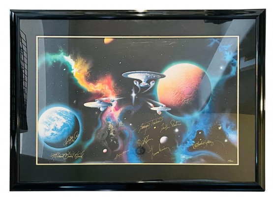 Star Trek Celebrity  Counter Signed Limited Edition Lithograph ' To Boldly Go ' By Keith Birdsong