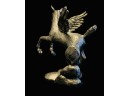 1987 Michael Ricker Baby Pegasus Pewter Sculpture, Numbered 1632 Of 3500