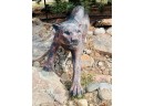 Mountain Lion Cast Aluminum Patio Sculpture