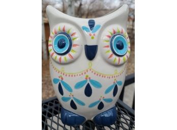 Owl Ceramic Hand Painted Planter