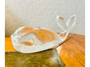 Pilgrim Glass Whale Figurine