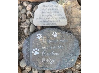Two In Memory Of Garden Stepping Stones
