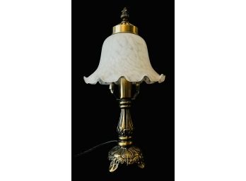 Aged Gold Toned Bell Table Lamp