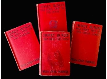 Grouping Of 4 Vintage Honey Bunch Books By Helen Louise Thorndyke