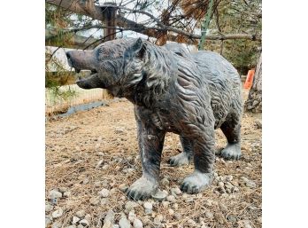 Outdoor Cast Aluminum Bear Sculpture