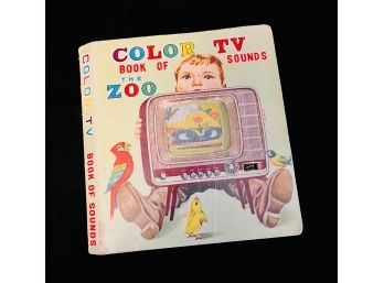 Vintage Book Of Sounds Color TV The Zoo