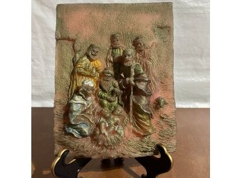 Wax Relief Creche / Nativity / Manger Scene