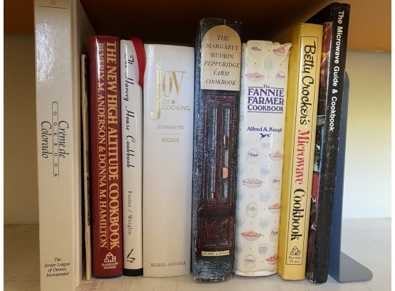 Group Of Vintage & Contemporary Cookbooks Including Fannie Farmer Cookbook