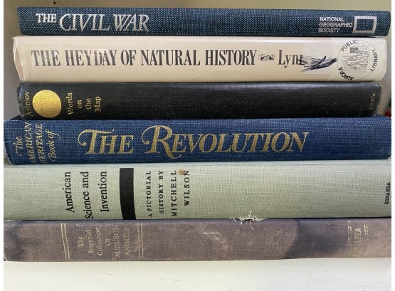 Collection Of Historical Reference Books Including The Revolution & American Science And Invention