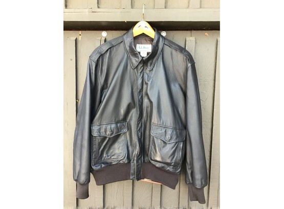 L.L. Bean Size 42 Leather Jacket