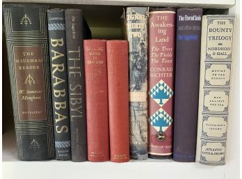 Beautiful Collection Of Clothbound Books Including The Maugham Reader & Barbarians