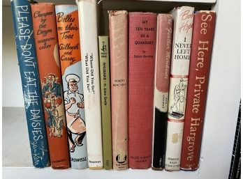 Collection Of Vintage Books With Mid Century Covers Including Please Don't Eat The Daisies