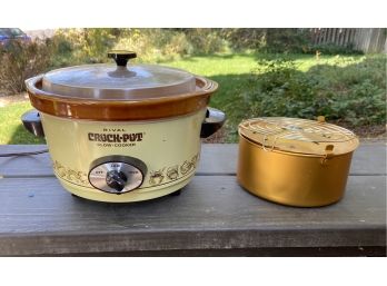 Rival Crockpot Slow Cooker With Bread/cake Bake Insert
