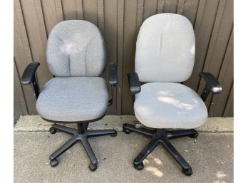 2 Grey Office Chairs (as Is)
