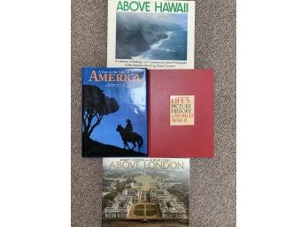 Collection Of Photography Books Including Above Hawaii And Above London