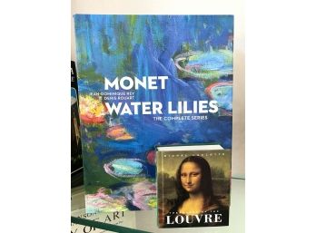 Two Art Books: Monet's Water Lilies  & The Louvre Museum