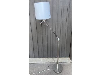 Silver Adjustable Floor Lamp